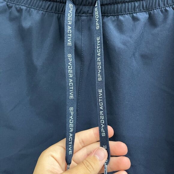 Spyder Women's Dark Blue and White Athletic Shorts - Picture 5 of 8